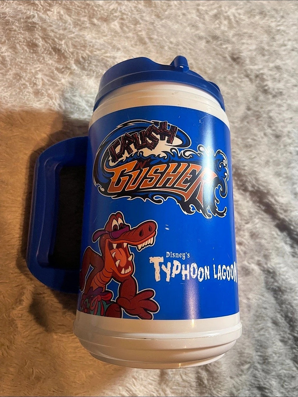 Disney Typhoon Lagoon Crushin gushers  Tumbler Blue & White